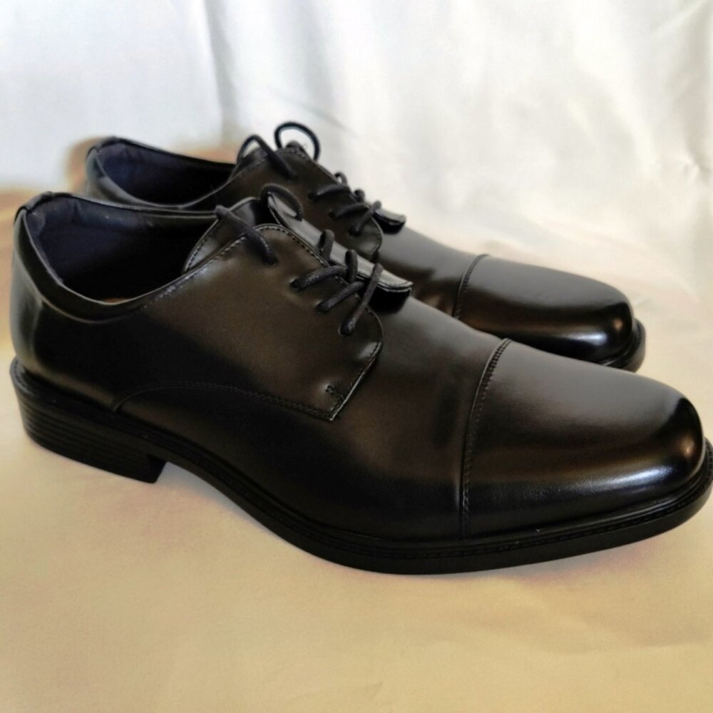Croft & Barrow Men's Affleck Ortholite Cap Toe Oxford Shoes in Black, Sz 11M